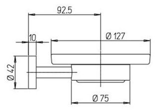 Мыльница Paini Pixel 81CR021BI хром